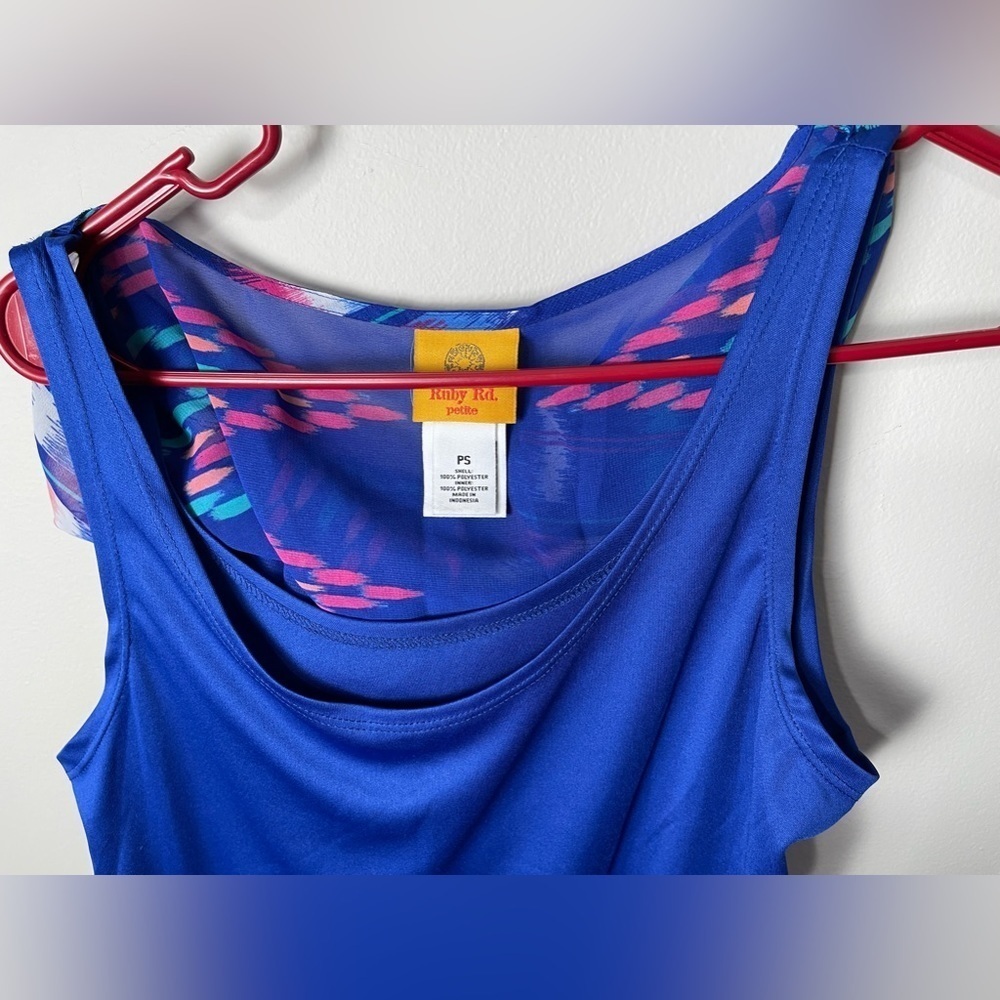 Ruby Rd NWT Blue Petite Blouse - Picture 8 of 9
